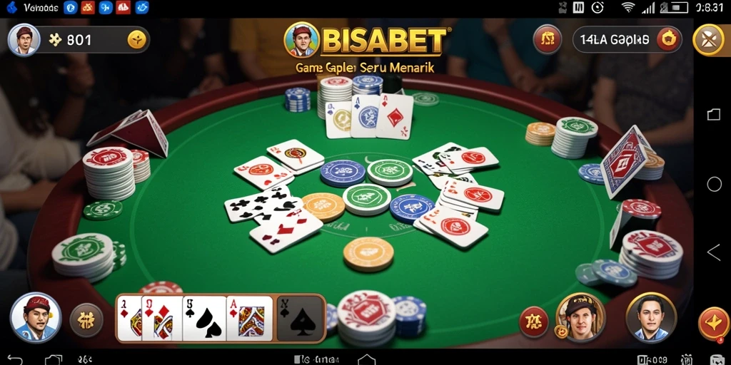 Tampilan gameplay Gaple yang mengasyikkan dan interaktif.