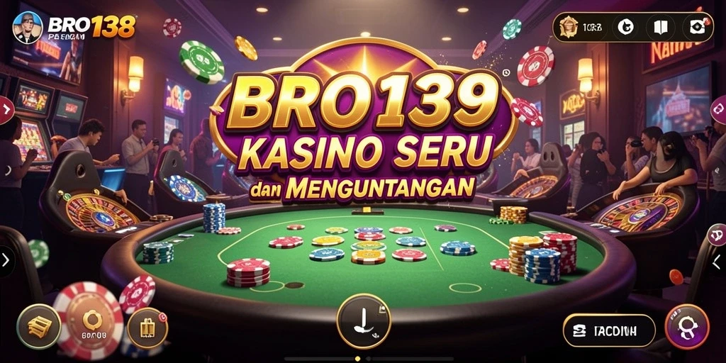Tampilan gameplay BRO138 yang mendebarkan saat bermain kasino.