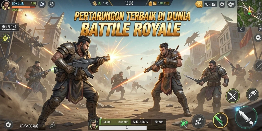 Tampilan gameplay seru di IDKLUB dengan pertempuran intens.