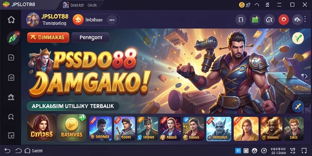Tampilan antarmuka JPSLOT88 yang user-friendly dan menarik.