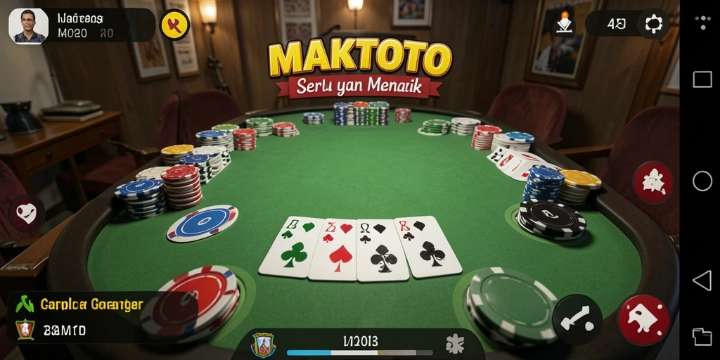 Tampilan screenshot gameplay seru dari <strong>MAKTOTO</strong> yang menampilkan aksi Gaple.