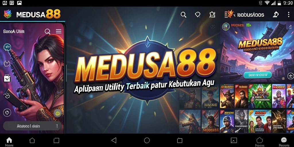 Tampilan antarmuka MEDUSA88 yang intuitif dan menarik.