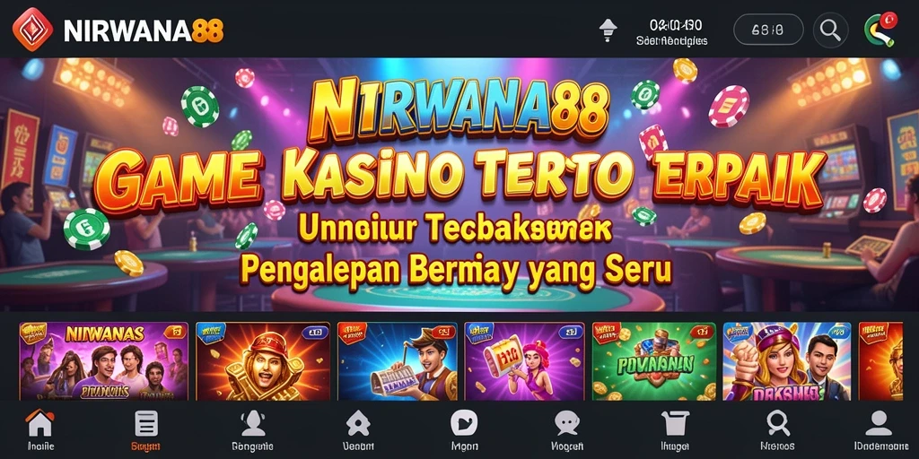 Screenshot gameplay NIRWANA88 menunjukkan keseruan permainan kasino yang menggembirakan.