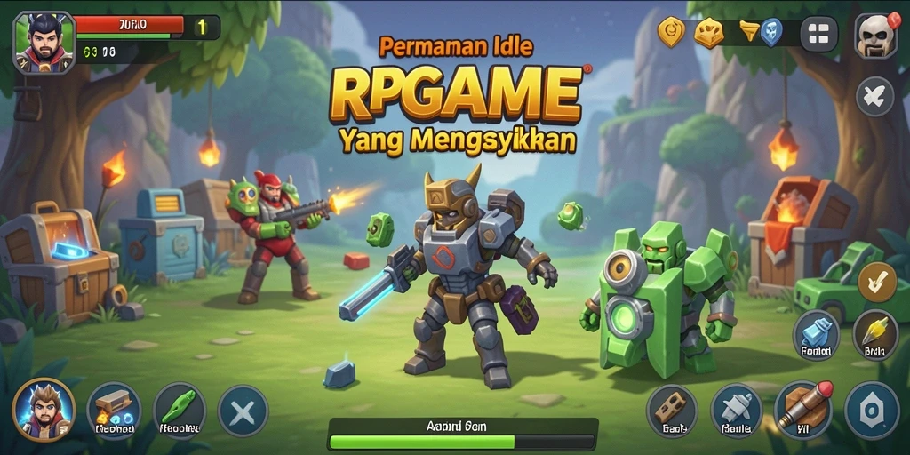 Tampilan menarik dari gameplay RPGAME yang mudah dipahami.