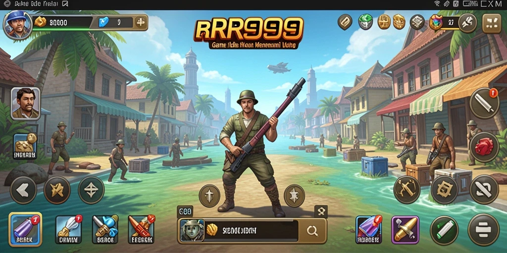 Screenshot gameplay RR999 menampilkan aksi seru dalam permainan Idle.