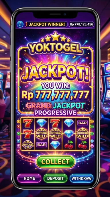 Tampilan utama aplikasi yoktogel yang menarik dan mudah digunakan.